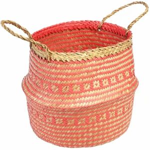 Coral rush storage basket Rex London Rouge 31x31x36 cm Coral rush storage basket Rex London Rouge 31x31x36 cm