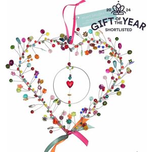 Multi-beaded heart-shaped wall decoration Rex London Multicolore 17.0x1.0x17.0 cm Multi-beaded heart-shaped wall decoration Rex London Multicolore 17.0x1.0x17.0 cm