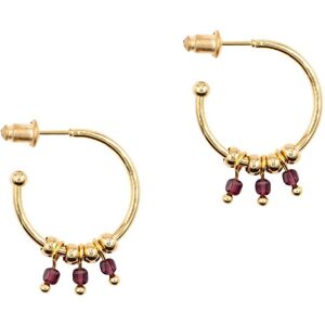 Stone earrings for women Sloya Karia Rouge 2,6x2,1 cm Stone earrings for women Sloya Karia Rouge 2,6x2,1 cm