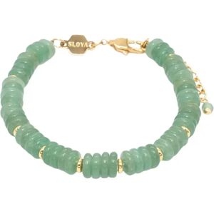 Aventurine stone bracelet for women Sloya Blima Vert 16,5/20 cm Aventurine stone bracelet for women Sloya Blima Vert 16,5/20 cm