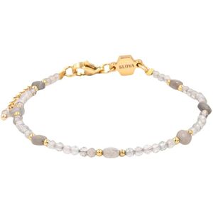 Labradorite stone bracelet for women Sloya Paloma Gris 17,5/21,5 cm Labradorite stone bracelet for women Sloya Paloma Gris 17,5/21,5 cm