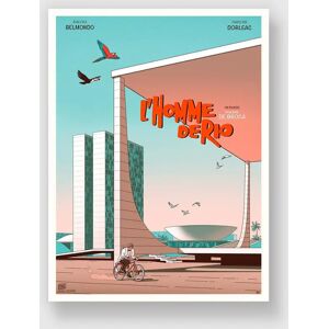 Poster Kubbick L'homme De Rio (B) Bleu 30x40 cm Poster Kubbick L'homme De Rio (B) Bleu 30x40 cm