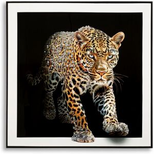 Framed canvas wall art Mauro Ferretti Laccato Giaguaro A Multicolore 82x4x82 cm Framed canvas wall art Mauro Ferretti Laccato Giaguaro A Multicolore 82x4x82 cm