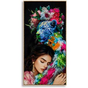 Framed canvas wall art Mauro Ferretti Laccato Moira B Multicolore 52x4x102 cm Framed canvas wall art Mauro Ferretti Laccato Moira B Multicolore 52x4x102 cm