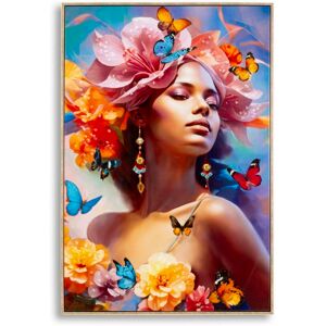 Framed canvas wall art Mauro Ferretti Laccato Marty B Multicolore 62x4x92 cm Framed canvas wall art Mauro Ferretti Laccato Marty B Multicolore 62x4x92 cm