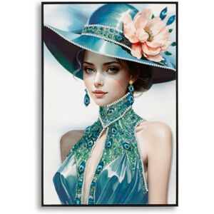 Framed canvas wall art Mauro Ferretti Laccato Pam B Multicolore 62x4x92 cm Framed canvas wall art Mauro Ferretti Laccato Pam B Multicolore 62x4x92 cm