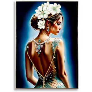 Framed canvas wall art Mauro Ferretti Laccato Isabel A Multicolore 72x4x102 cm Framed canvas wall art Mauro Ferretti Laccato Isabel A Multicolore 72x4x102 cm