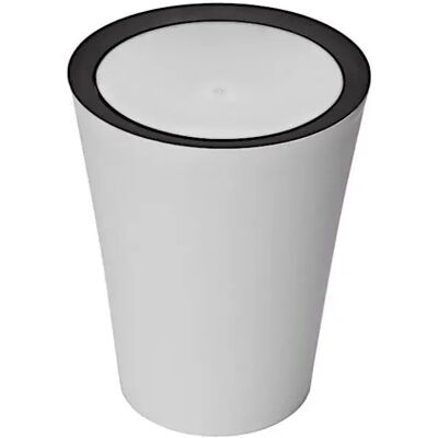 Waste garbage can Qualy Blanc 5 L Waste garbage can Qualy Blanc 5 L