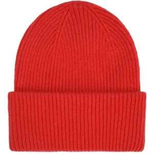 Wool hat Colorful Standard Merino scarlet red Rouge One size Wool hat Colorful Standard Merino scarlet red Rouge One size