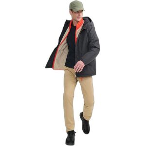 Short hooded waterproof jacket Aigle MTD® Ouate Dupont Sorona® Noir M Short hooded waterproof jacket Aigle MTD® Ouate Dupont Sorona® Noir M