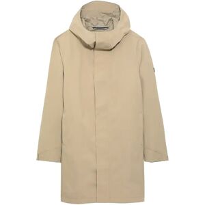 Long waterproof hooded jacket Aigle MTD Beige 2XL Long waterproof hooded jacket Aigle MTD Beige 2XL
