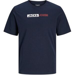 Logo T-shirt Jack & Jones Corp Play PLS Bleu 4XL Logo T-shirt Jack & Jones Corp Play PLS Bleu 4XL