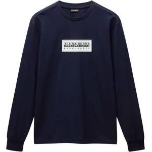 Long sleeve T-shirt Napapijri S-Box Logo Bleu M Long sleeve T-shirt Napapijri S-Box Logo Bleu M