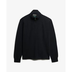 Ribbed zip neck jumper Superdry Noir S Ribbed zip neck jumper Superdry Noir S