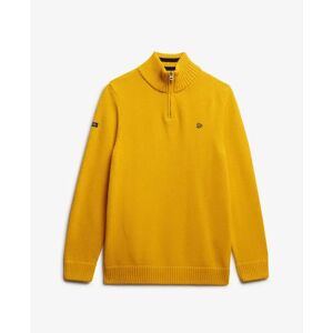 Cotton knit funnel neck jumper Superdry Jaune S Cotton knit funnel neck jumper Superdry Jaune S
