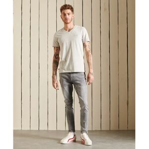 Organic cotton v-neck T-shirt Superdry Vintage Logo Gris M Organic cotton v-neck T-shirt Superdry Vintage Logo Gris M