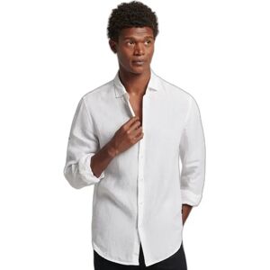 Linen casual shirt Superdry Blanc 2XL Linen casual shirt Superdry Blanc 2XL