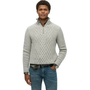 Twisted zip-up collar Superdry Jacob Gris M Twisted zip-up collar Superdry Jacob Gris M