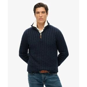 1/2 zip sweater Superdry Classic Cable Bleu S 1/2 zip sweater Superdry Classic Cable Bleu S
