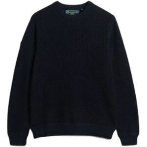 Lightweight textured cotton sweater Superdry Bleu S Lightweight textured cotton sweater Superdry Bleu S
