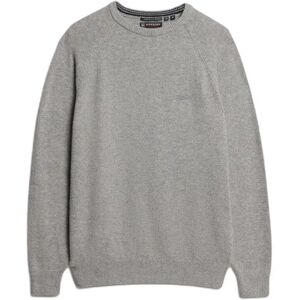 Wool blend jumper Superdry Gris 2XL Wool blend jumper Superdry Gris 2XL