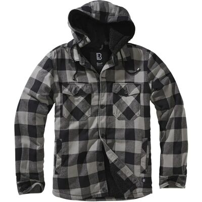 Hooded overshirt Brandit Lumber Noir 2XL Hooded overshirt Brandit Lumber Noir 2XL
