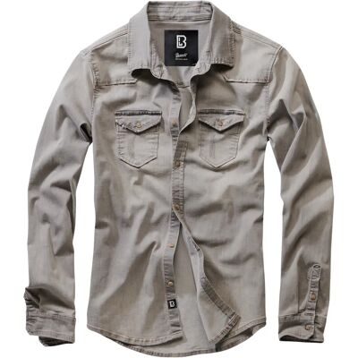 Denim jacket Brandit Riley Gris 4XL Denim jacket Brandit Riley Gris 4XL