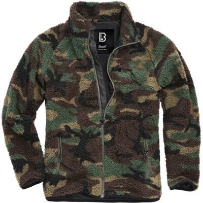 Zipped fleece Brandit Teddy Vert XL Zipped fleece Brandit Teddy Vert XL