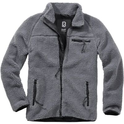 Zipped fleece Brandit Teddy Gris 5XL Zipped fleece Brandit Teddy Gris 5XL