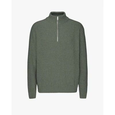 Merino 1/4 zip jumper Colorful Standard Dusty Olive Vert M Merino 1/4 zip jumper Colorful Standard Dusty Olive Vert M