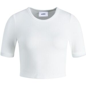 Women's T-shirt JJXX Florie Rib Noos Blanc S Women's T-shirt JJXX Florie Rib Noos Blanc S