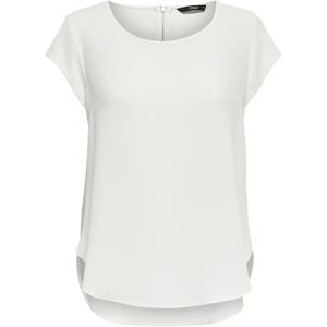 Women's T-shirt Only manches courtes Vic solid Blanc 44 Women's T-shirt Only manches courtes Vic solid Blanc 44