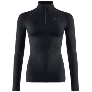 Women's long-sleeve zip-neck T-shirt Falke Maximum Warm Noir XS Women's long-sleeve zip-neck T-shirt Falke Maximum Warm Noir XS
