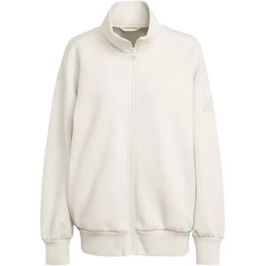 Women's zip-up sweatshirt adidas Soft Lux Beige L Women's zip-up sweatshirt adidas Soft Lux Beige L