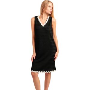 Woman's nightgown Admas Luxe Waves Noir M Woman's nightgown Admas Luxe Waves Noir M