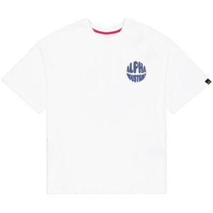 Women's T-shirt Alpha Industries Back Print Blanc XS Women's T-shirt Alpha Industries Back Print Blanc XS