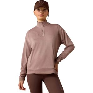 Women's 1/2 zip sweater Ariat Breathe Marron M Women's 1/2 zip sweater Ariat Breathe Marron M