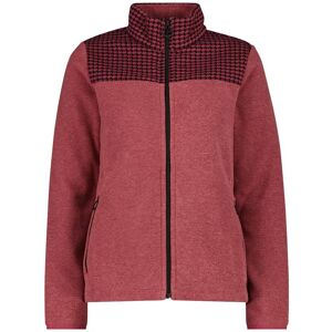 Printed fleece zip-up sweatshirt for women CMP Rouge M Printed fleece zip-up sweatshirt for women CMP Rouge M