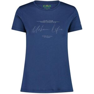 Women's merino wool crew neck T-shirt CMP Bleu XS Women's merino wool crew neck T-shirt CMP Bleu XS