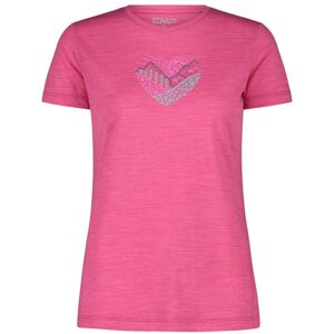 Women's merino wool crew neck T-shirt CMP Rose XL Women's merino wool crew neck T-shirt CMP Rose XL