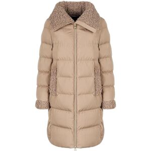 Women's long jacket Geox Vilde Beige 46 Women's long jacket Geox Vilde Beige 46