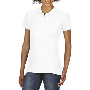 Women's double pique Polo shirt Gildan Softstyle Blanc L Women's double pique Polo shirt Gildan Softstyle Blanc L