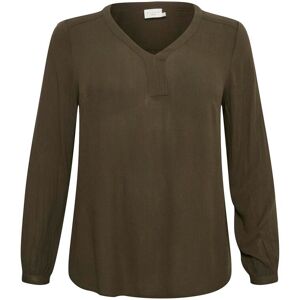 Long sleeve blouse for women KAFFE Curve Ami Vert 44 Long sleeve blouse for women KAFFE Curve Ami Vert 44