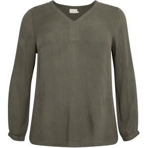 Long sleeve blouse for women KAFFE Curve Ami Vert 48 Long sleeve blouse for women KAFFE Curve Ami Vert 48