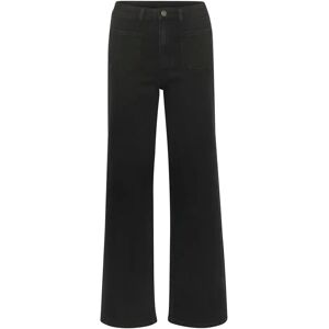 Women's wide-leg jeans KAFFE Karla HW Noir 40 Women's wide-leg jeans KAFFE Karla HW Noir 40