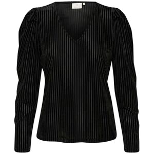 Women's long sleeve T-shirt KAFFE Caca Noir M Women's long sleeve T-shirt KAFFE Caca Noir M