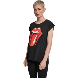 Women's large size T-shirt Merchcode Rolling Stones Tongue Noir 4XL Women's large size T-shirt Merchcode Rolling Stones Tongue Noir 4XL