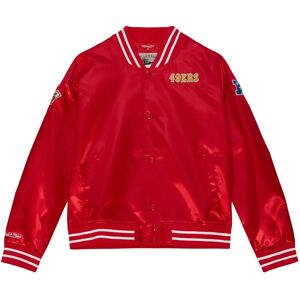 Mitchell & Ness Women's lightweight satin jacket San Francisco 49ers Rouge L Mitchell & Ness Women's lightweight satin jacket San Francisco 49ers Rouge L