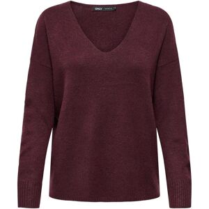 Women's V-neck sweater Only Rica Violet L Women's V-neck sweater Only Rica Violet L