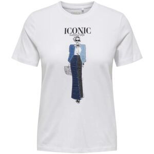 Women's T-shirt Only Emma Life Blanc M Women's T-shirt Only Emma Life Blanc M